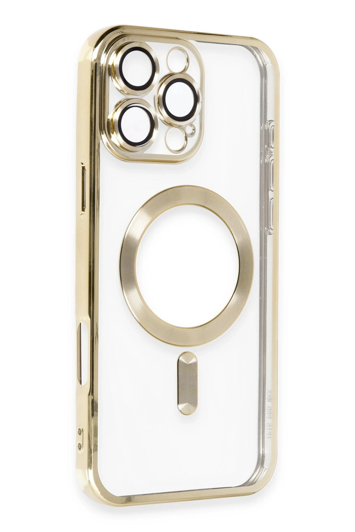 Newface iPhone 16 Pro Kılıf Kross Magneticsafe Kapak - Gold