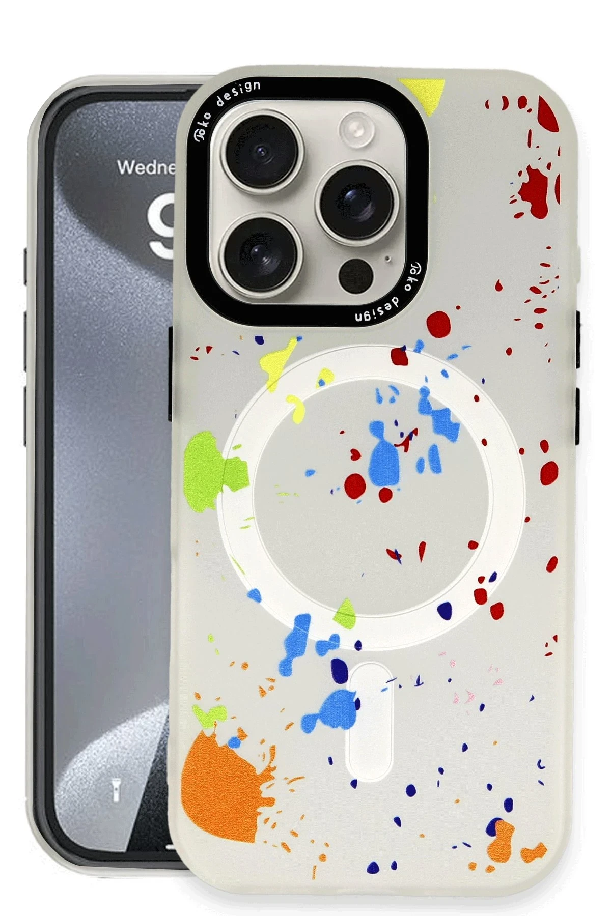 Joko iPhone 16 Pro Colorful Magsafe Kapak - Şeffaf