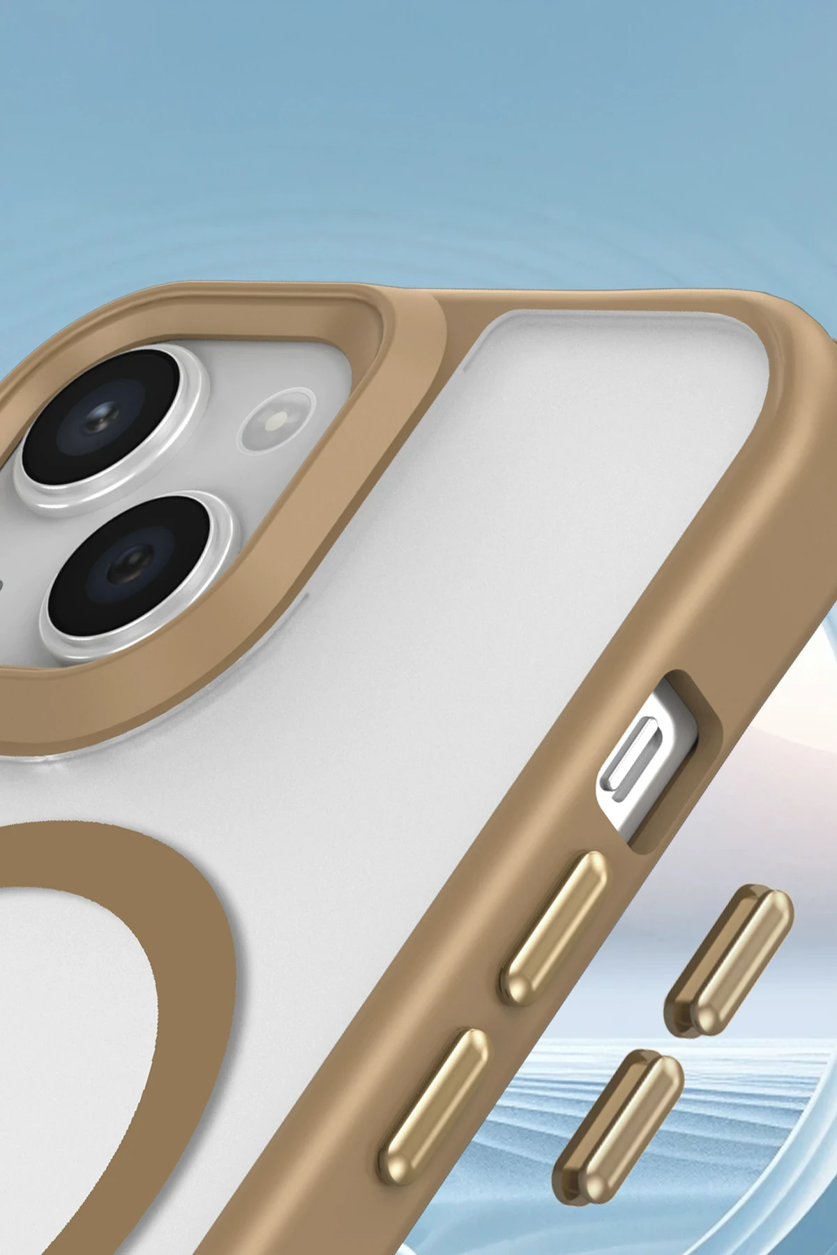 Newface iPhone 14 Kılıf Enka Magsafe Silikon Kılıf - Lacivert